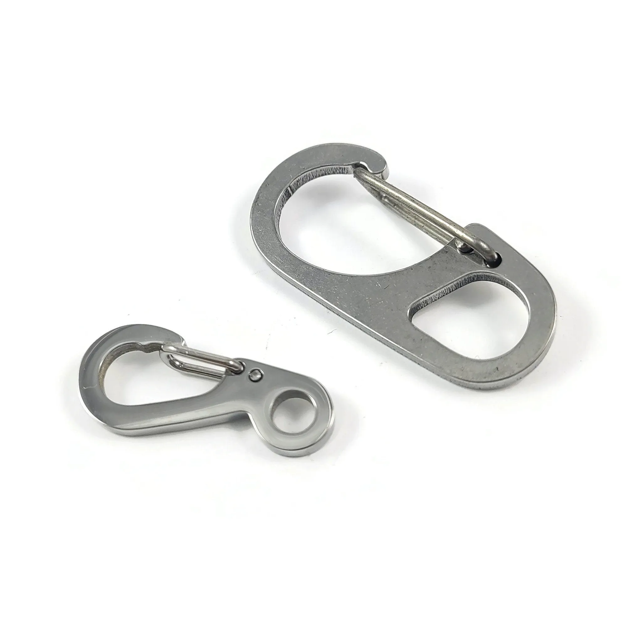 1 Stainless steel carabiner clip clasp
