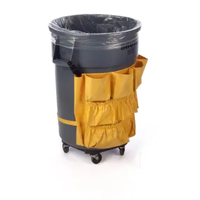 23" x 10" x 40" x 3 mil 33 Gallon Clear Eco-Manufactured Plastic Heavyweight Trash Can Liners (Case of 100)