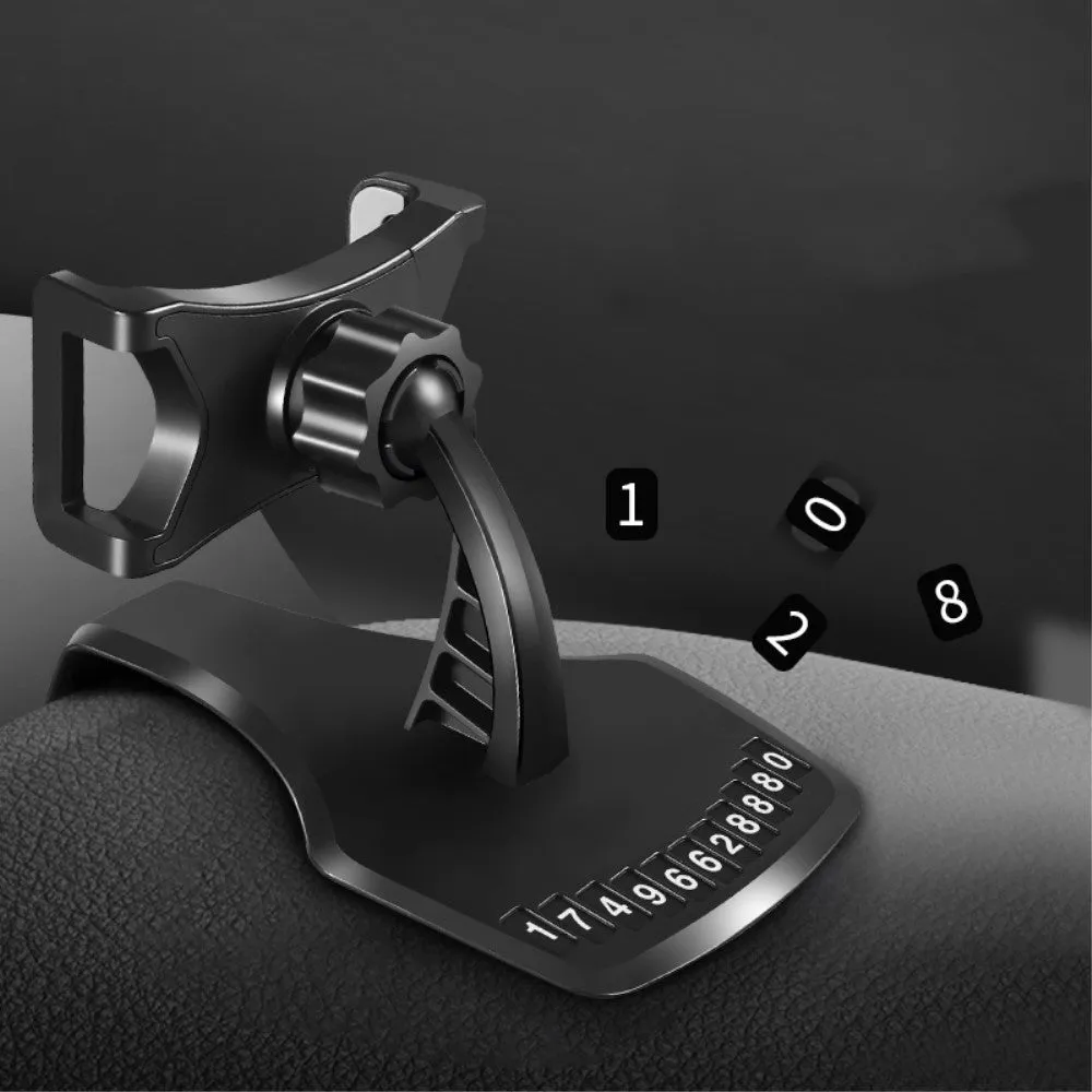 3 in 1 Car GPS Smartphone Holder: Dashboard / Visor Clamp   AC Grid Clip for LG G Flex, F340L - Black