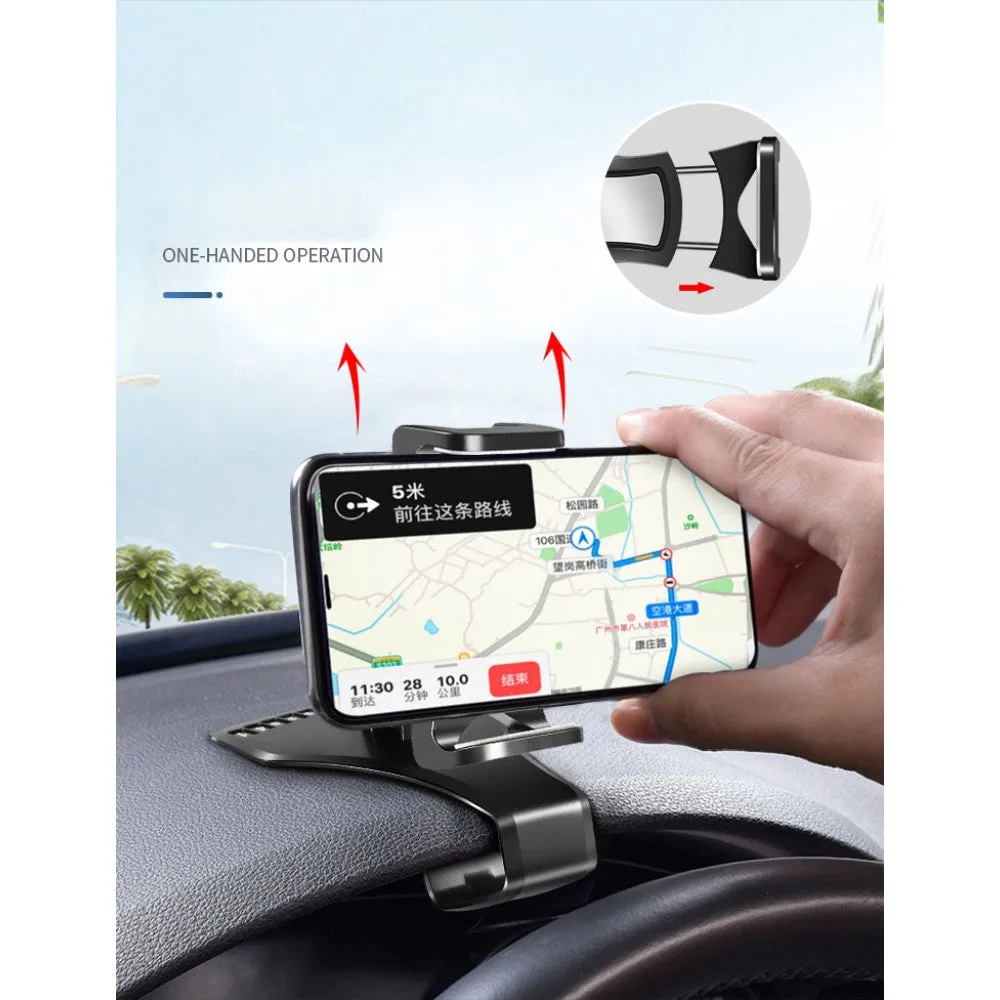 3 in 1 Car GPS Smartphone Holder: Dashboard / Visor Clamp   AC Grid Clip for LG G Flex, F340L - Black