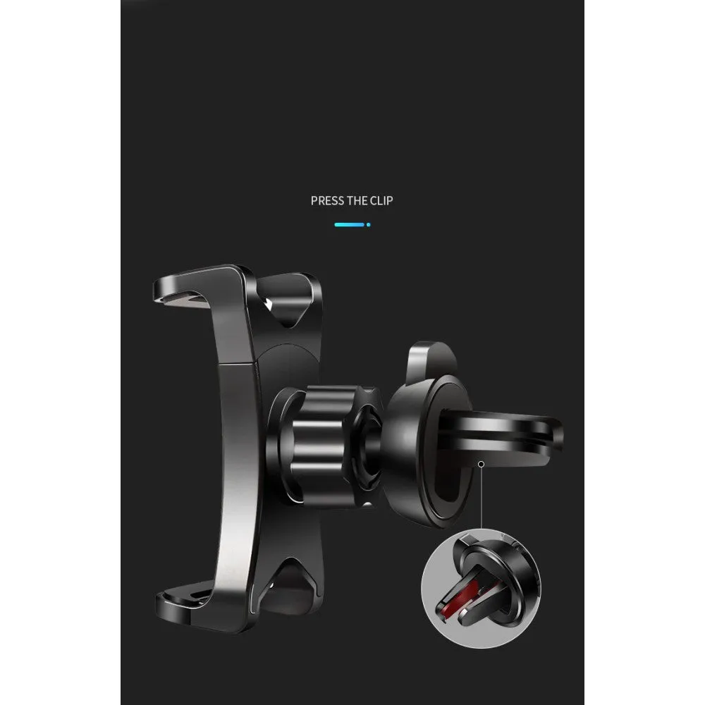 3 in 1 Car GPS Smartphone Holder: Dashboard / Visor Clamp   AC Grid Clip for LG G Flex, F340L - Black