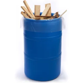 38" x 60" x 3 mil 60 Gallon Clear Eco-Manufactured Plastic Drum Liners (Case of 100)