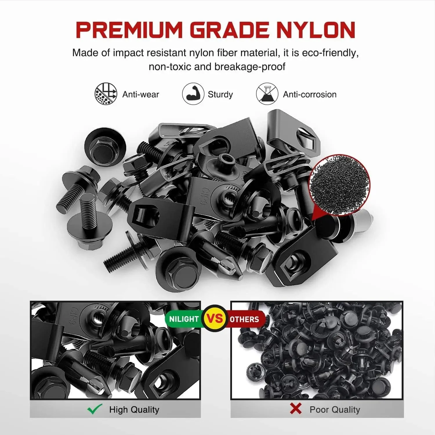 70 Pcs Engine Under Cover Splash Shield Guard Body Bolts Bumper Fender Liner Push Retainer Clips for Infiniti G35 G37 FX35 FX45 EX35 Nissan 370Z 350Z