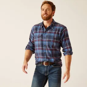 Ariat Mens Harim Retro Fit Shirt Mood Indigo