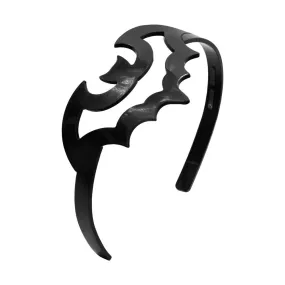 Bat Outline HeadBand Black
