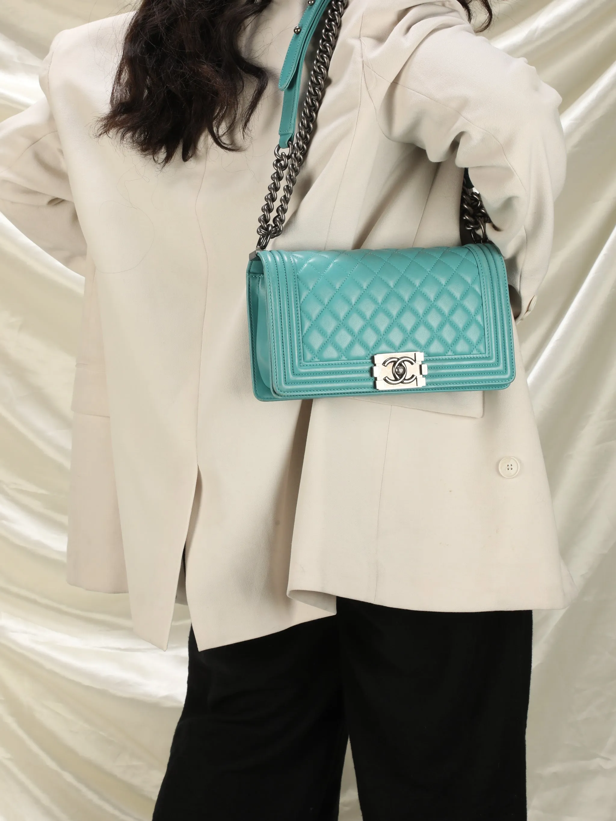 Chanel Lambskin Small Boy Bag