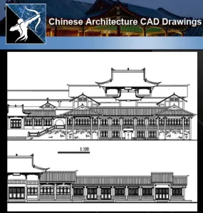 ★Chinese Architecture CAD Drawings-Chinese Architecture Elevation