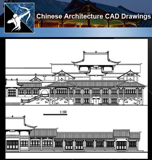 ★Chinese Architecture CAD Drawings-Chinese Architecture Elevation