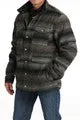 Cinch Men's Gray Poly Twill Frontier Full Snap Up Coat