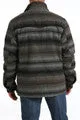 Cinch Men's Gray Poly Twill Frontier Full Snap Up Coat