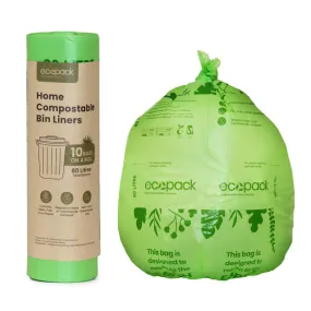 Ecopack 80L Compostable Garbage Bags (1 Roll/10 Bags)