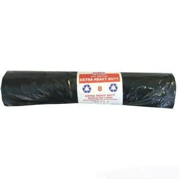 Heavy Duty Black Wheelie Bin Bags 8 Roll Pack