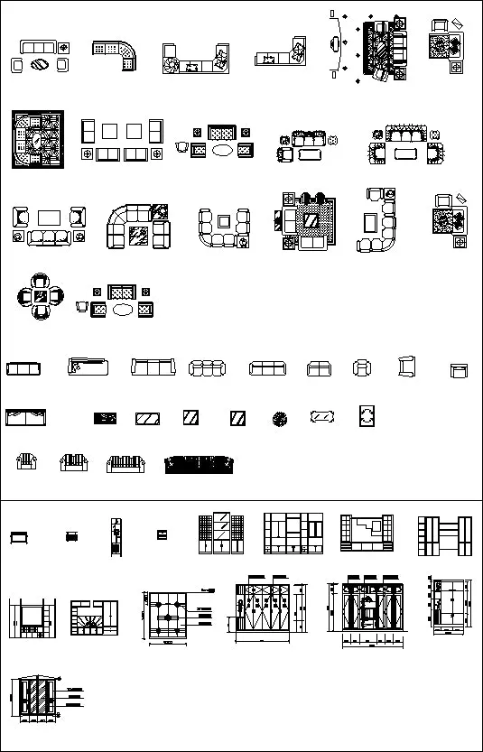 ★【Interior Design Autocad Elevation Collections V.1】All kinds of CAD Elevation Bundle