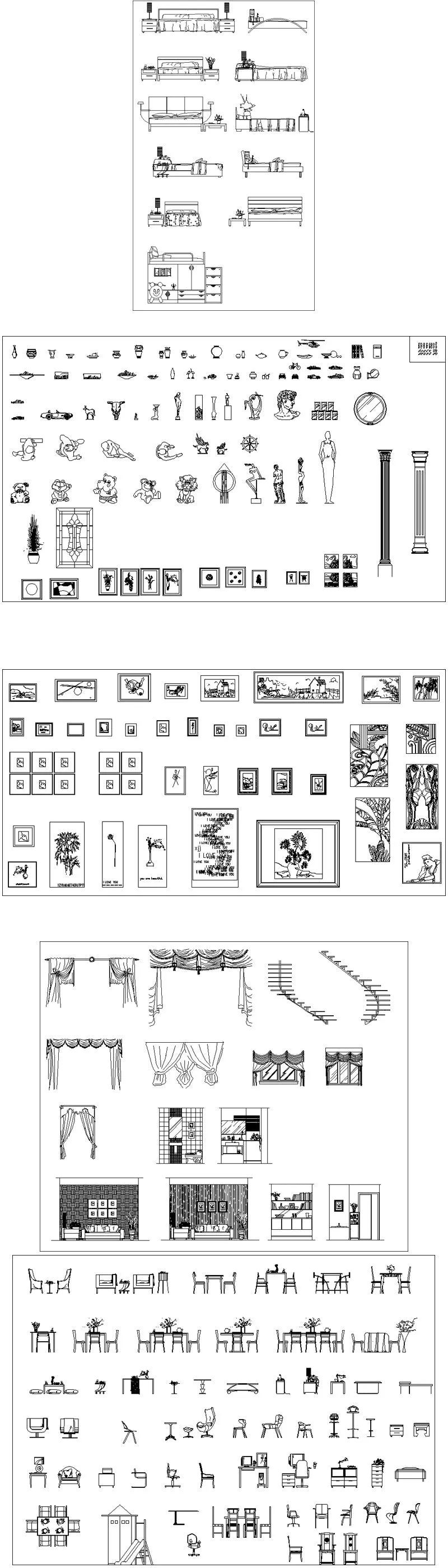★【Interior Design Autocad Elevation Collections V.1】All kinds of CAD Elevation Bundle