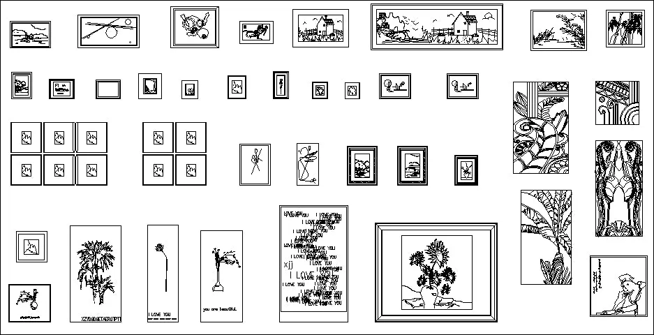 ★【Interior Design Autocad Elevation Collections V.1】All kinds of CAD Elevation Bundle