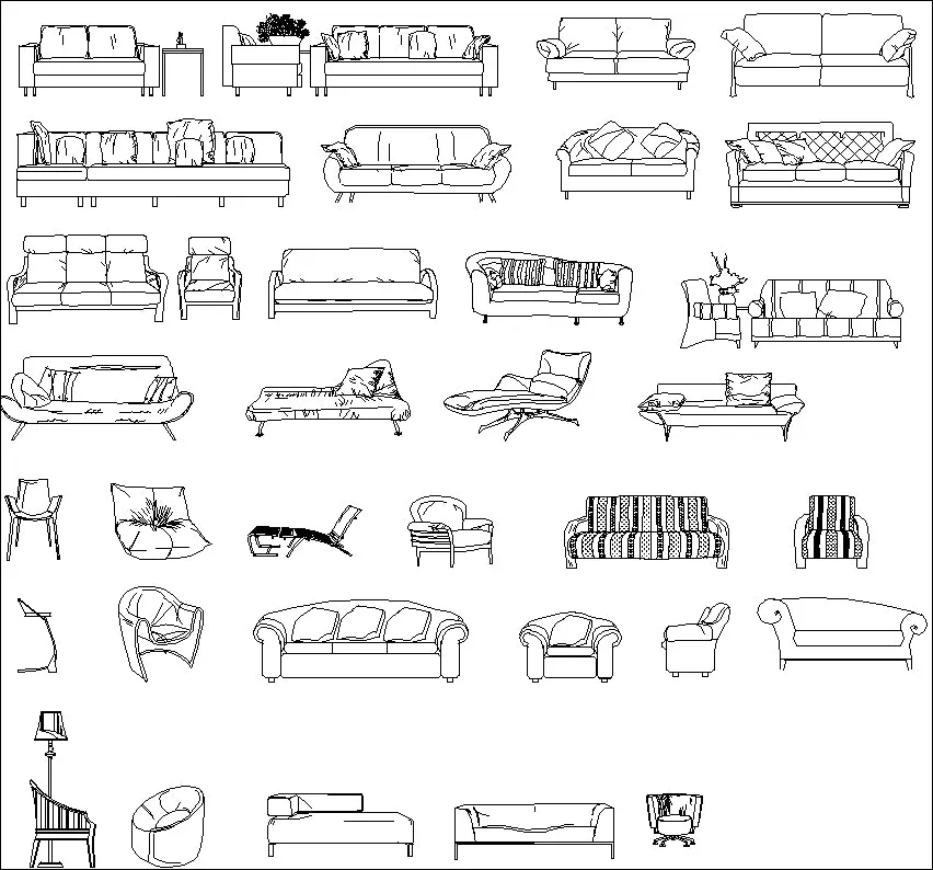 ★【Interior Design Autocad Elevation Collections V.1】All kinds of CAD Elevation Bundle