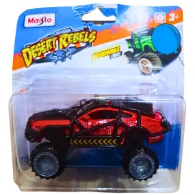 Maisto Desert Rebels Off-Road Truck – Red Adventure Edition with Removable Cage – For Ages 3 