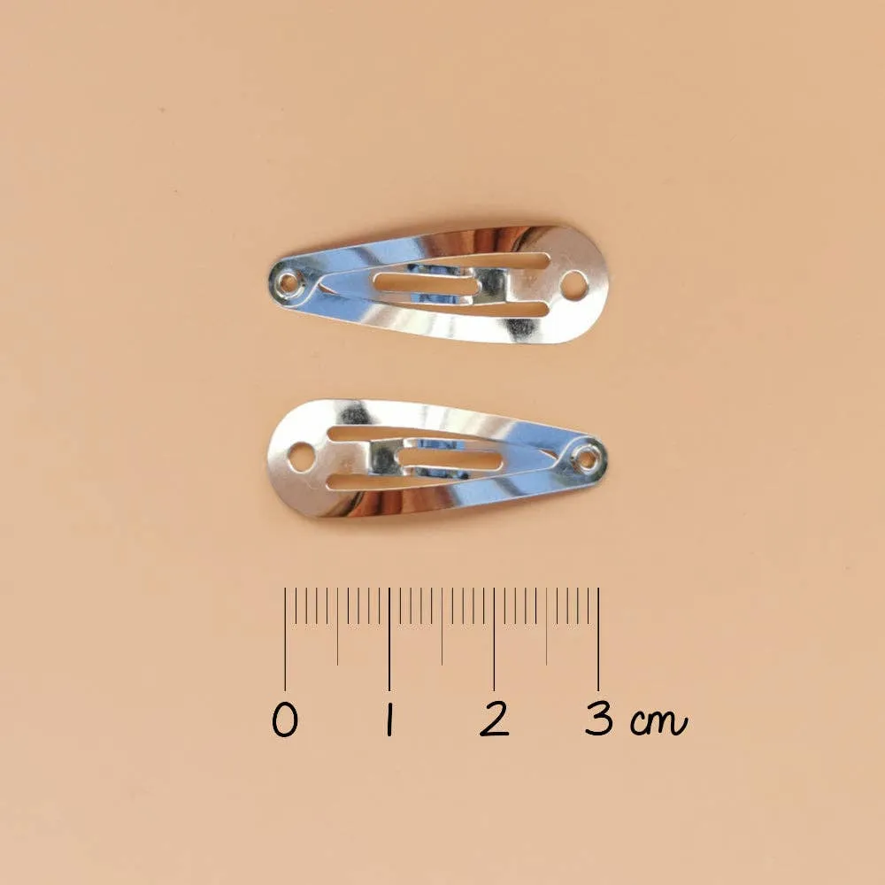 Mini lemon hair clips (pair)