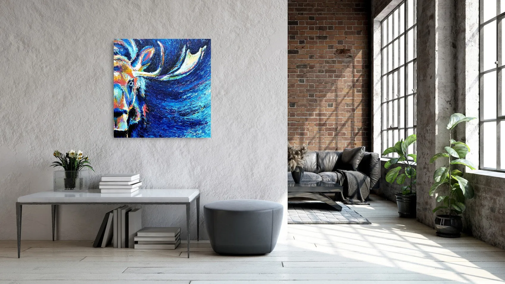 Moose Painting