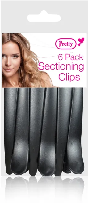 Pretty Sectioning Clips 6 pack