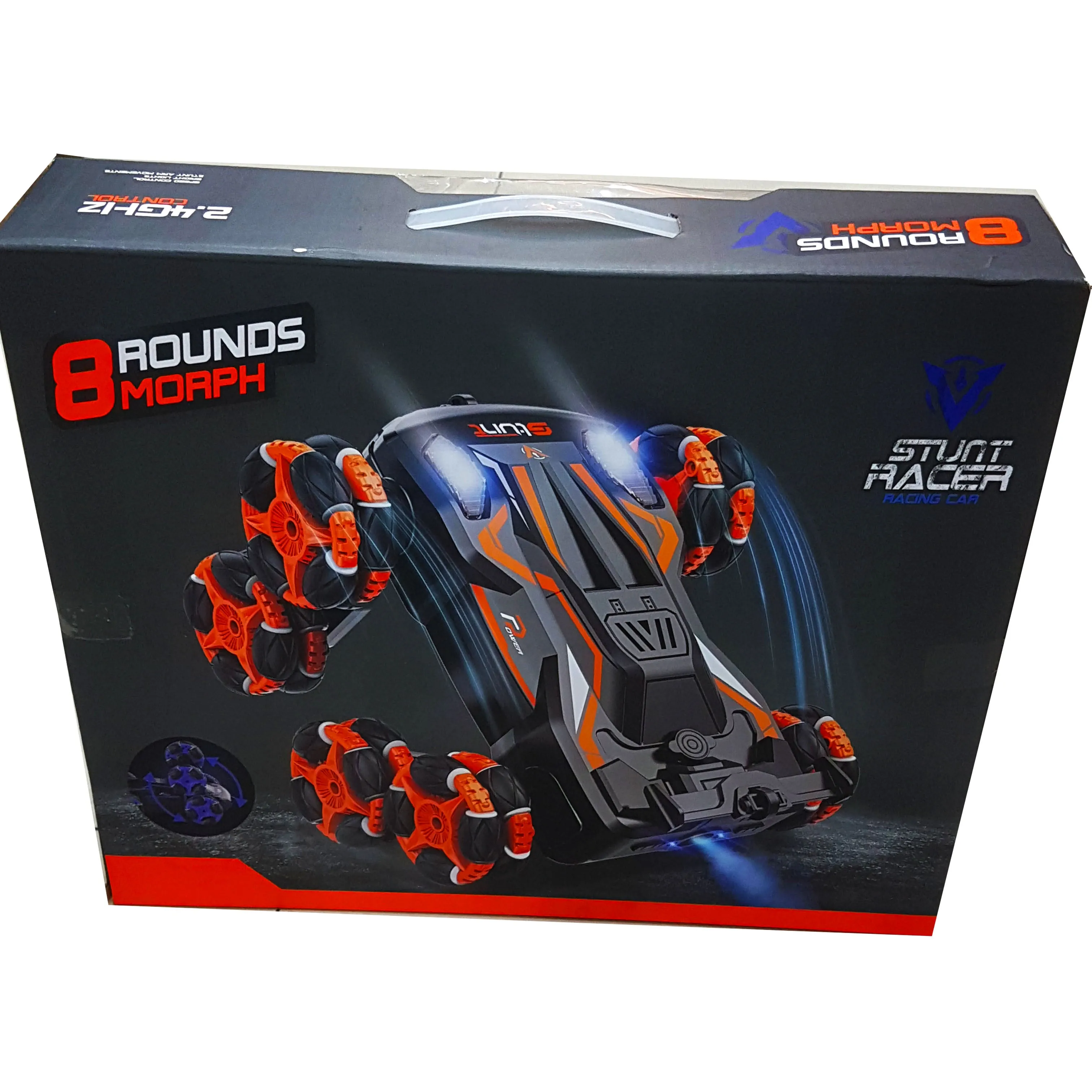 Thrilling Stunt Racer Car for Boys with Water Vapor Trail, Multi-Speed Control, Dynamic Lights & Auto-Demo Feature - Ultimate Obstacle Climbing & Road Driving Experience