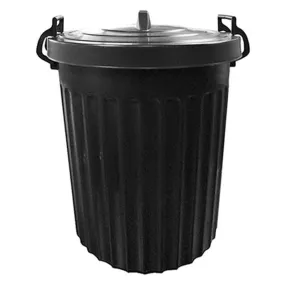 Thumbs Up Deluxe Heavy Duty Black Bin with Clip Lid 100L